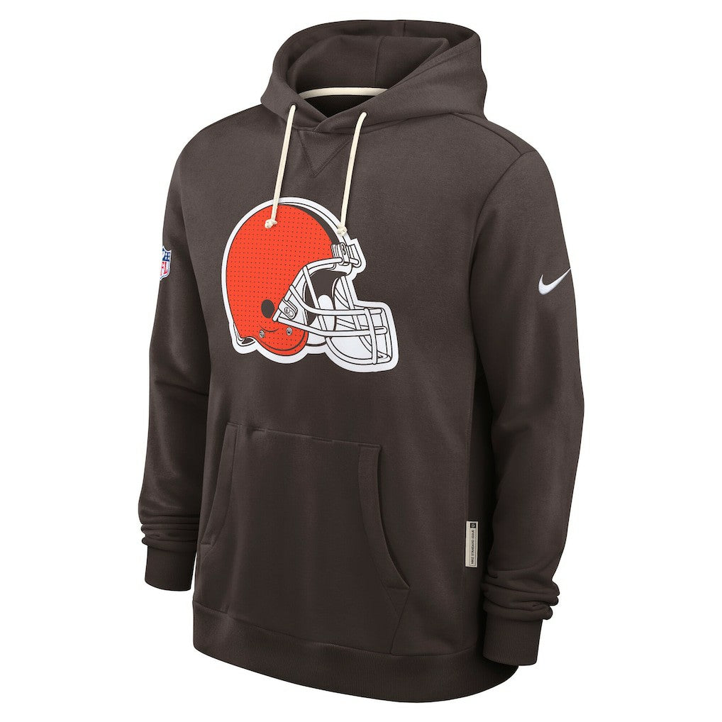 Cleveland Browns Sideline Standard Issue Initial Home Dri-FIT Hoodie - Brown cheap
