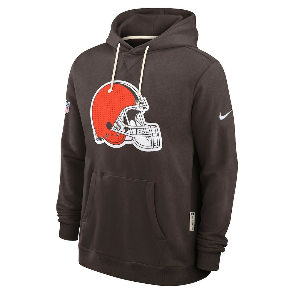 Cleveland Browns Sideline Standard Issue Initial Home Dri-FIT Hoodie - Brown cheap