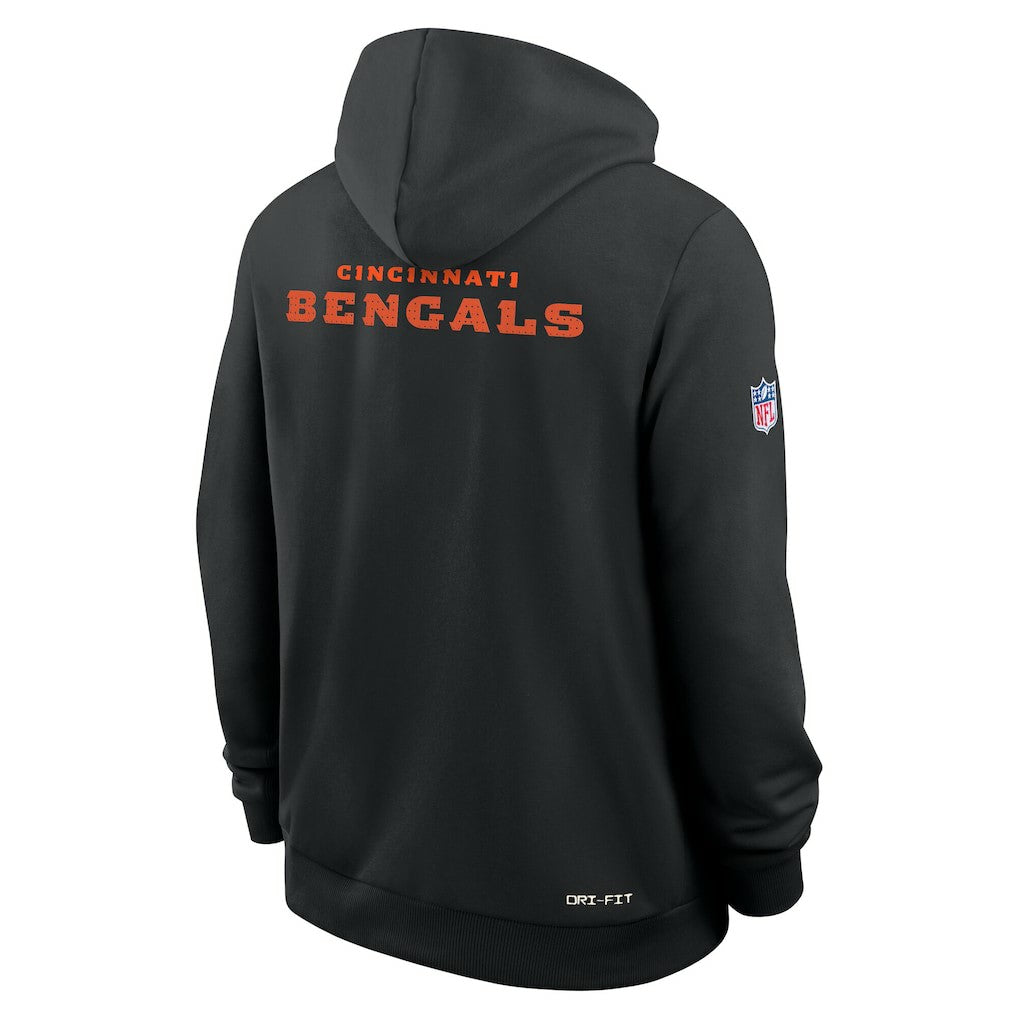 Cincinnati Bengals Sideline Standard Issue Initial Home Dri-FIT Hoodie - Black cheap
