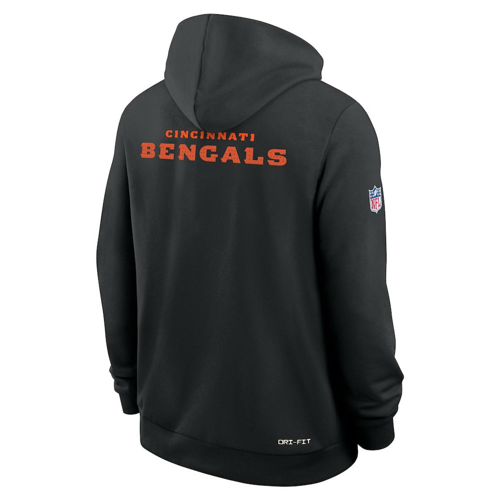 Cincinnati Bengals Sideline Standard Issue Initial Home Dri-FIT Hoodie - Black cheap