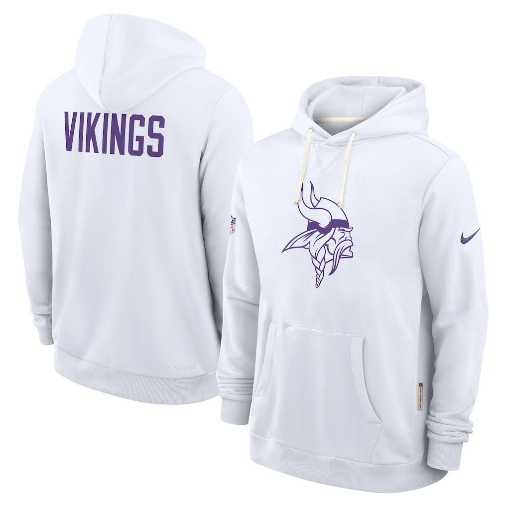 Minnesota Vikings Sideline Standard Issue Alt 2 Dri-FIT Hoodie - White sale