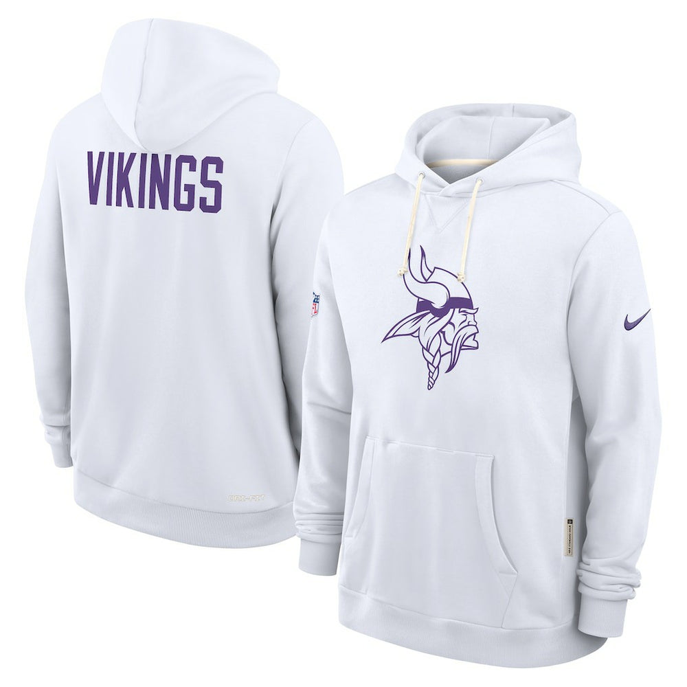 Minnesota Vikings Sideline Standard Issue Alt 2 Dri-FIT Hoodie - White sale