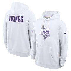 Minnesota Vikings Sideline Standard Issue Alt 2 Dri-FIT Hoodie - White sale