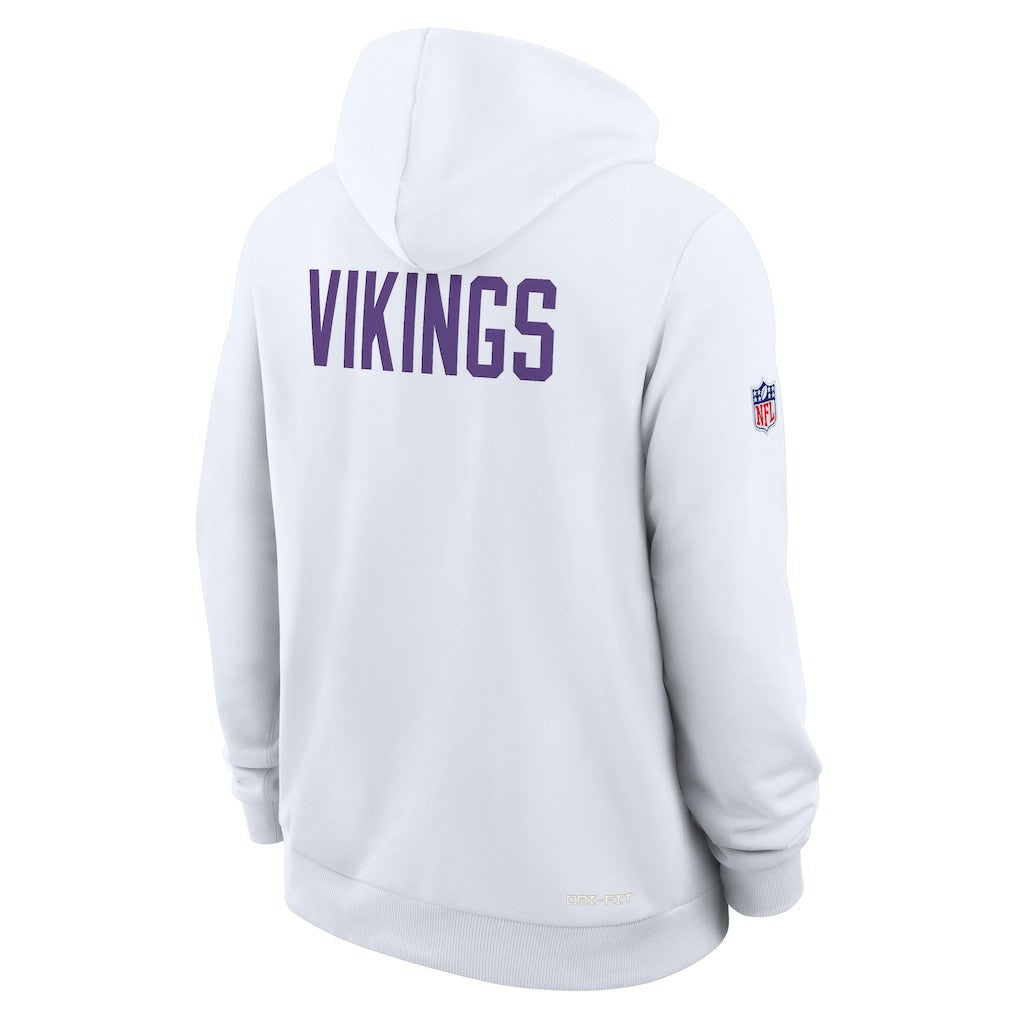 Minnesota Vikings Sideline Standard Issue Alt 2 Dri-FIT Hoodie - White sale