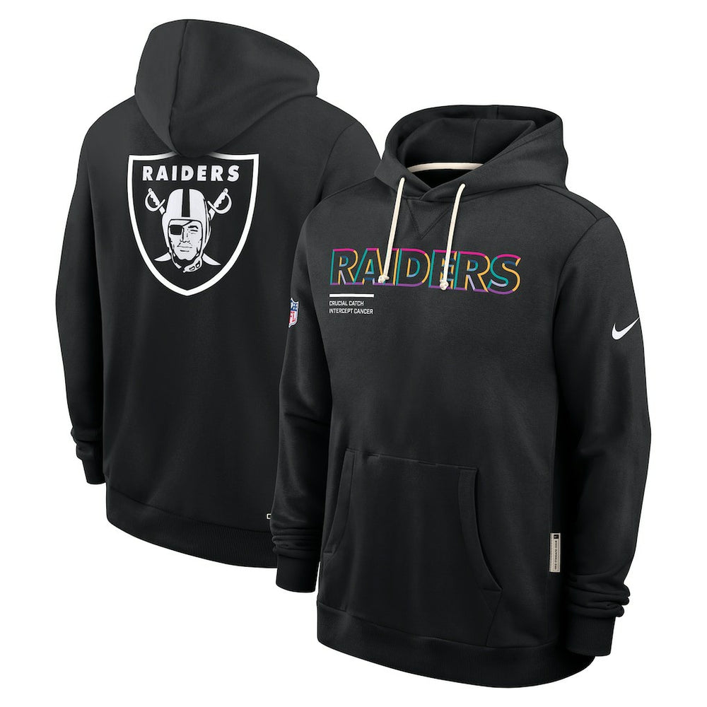 Las Vegas Raiders 2025 NFL Crucial Catch Sideline Standard Issue Dri-FIT Hoodie - Black discount
