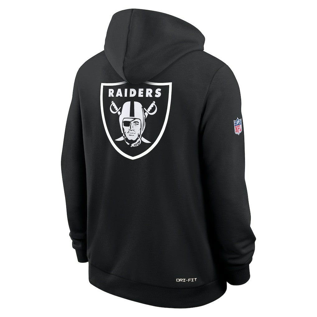 Las Vegas Raiders 2025 NFL Crucial Catch Sideline Standard Issue Dri-FIT Hoodie - Black discount