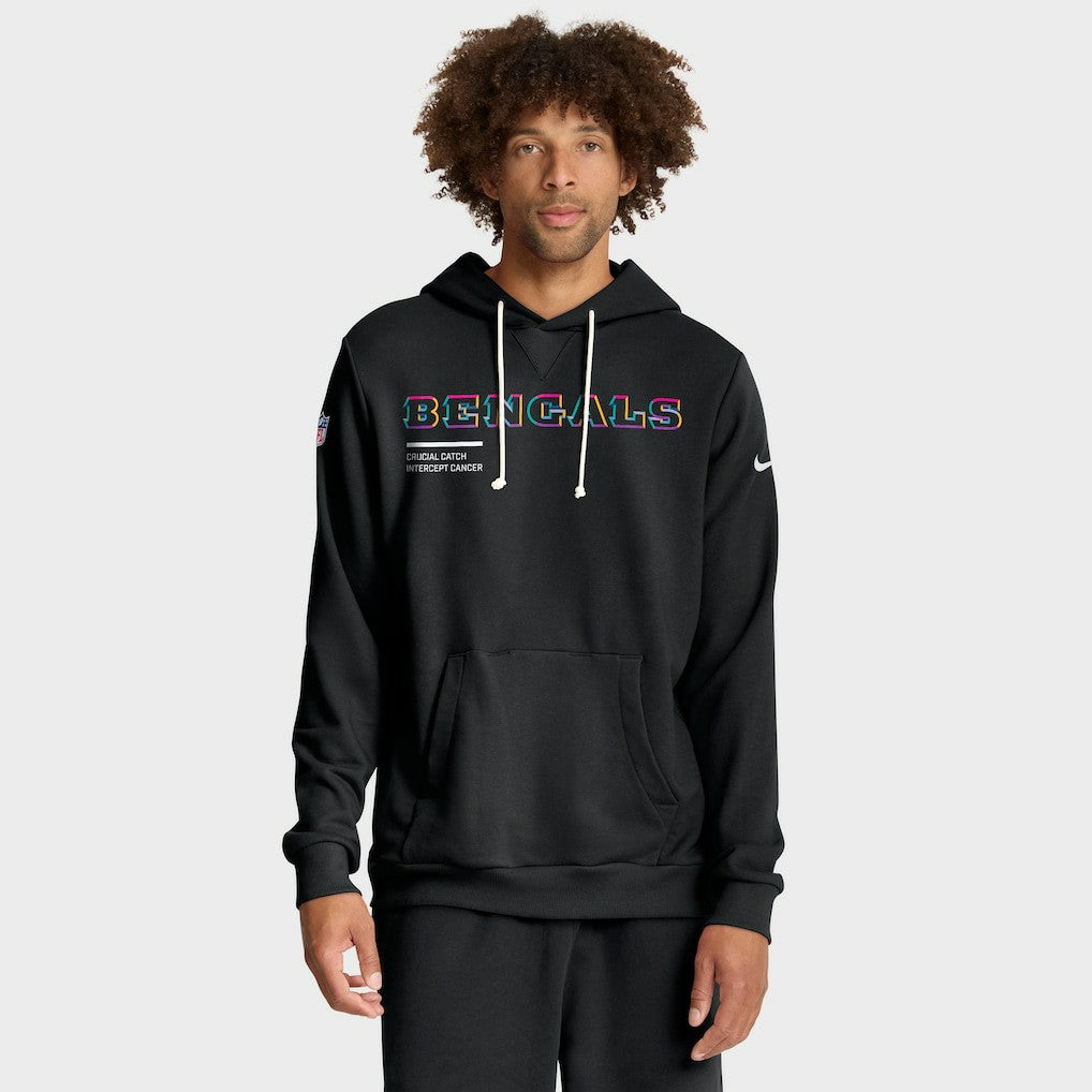 Cincinnati Bengals 2025 NFL Crucial Catch Sideline Standard Issue Dri-FIT Hoodie - Black discount