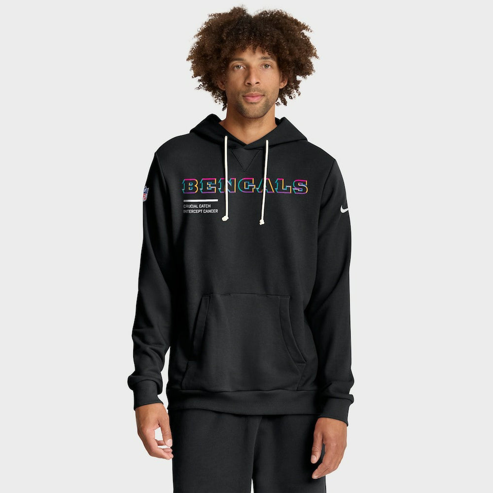 Cincinnati Bengals 2025 NFL Crucial Catch Sideline Standard Issue Dri-FIT Hoodie - Black discount