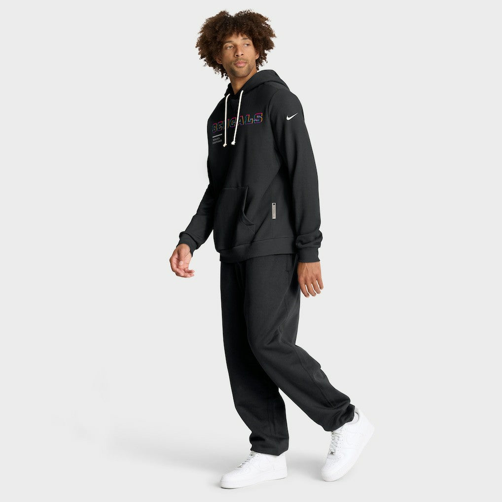 Cincinnati Bengals 2025 NFL Crucial Catch Sideline Standard Issue Dri-FIT Hoodie - Black discount