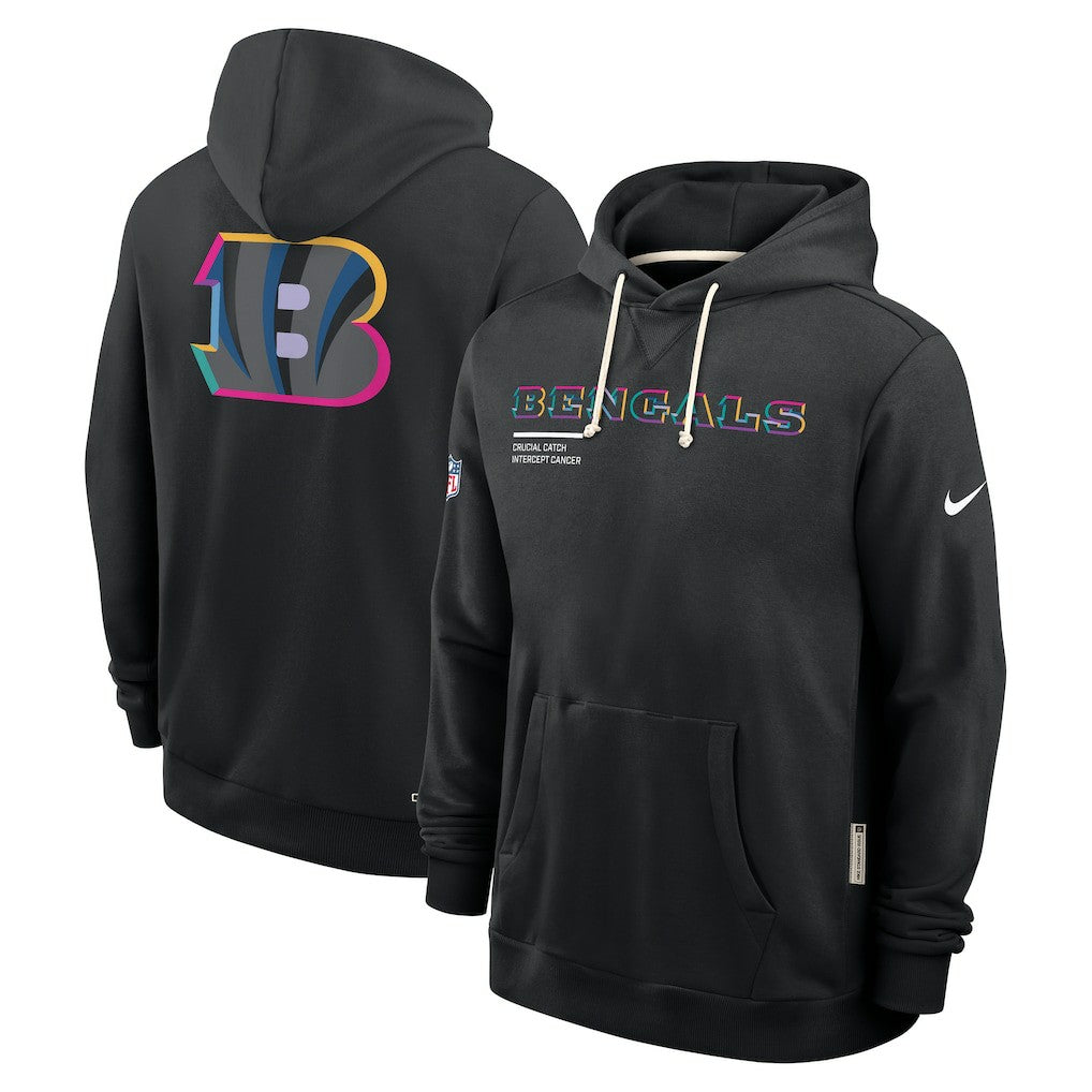 Cincinnati Bengals 2025 NFL Crucial Catch Sideline Standard Issue Dri-FIT Hoodie - Black discount