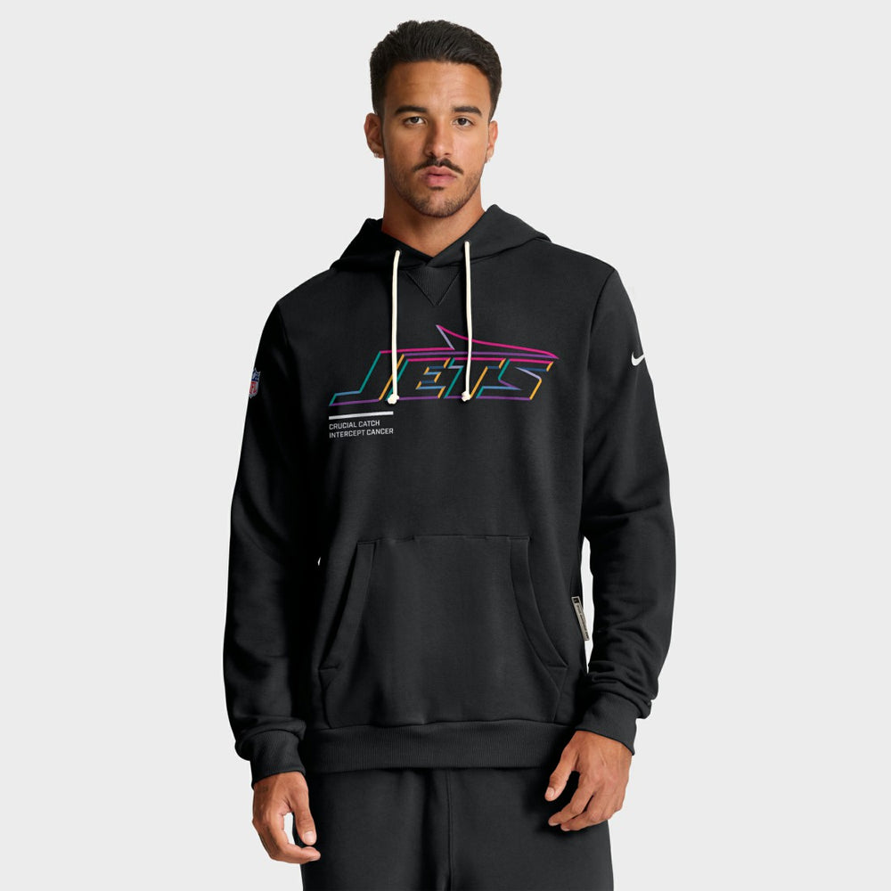 New York Jets 2025 NFL Crucial Catch Sideline Standard Issue Dri-FIT Hoodie - Black sale