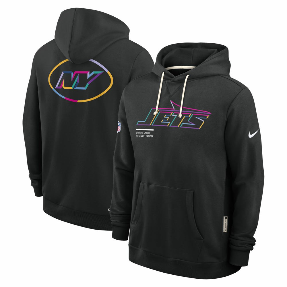 New York Jets 2025 NFL Crucial Catch Sideline Standard Issue Dri-FIT Hoodie - Black sale