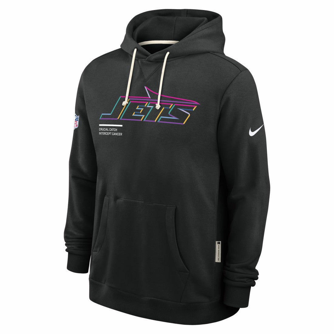 New York Jets 2025 NFL Crucial Catch Sideline Standard Issue Dri-FIT Hoodie - Black sale