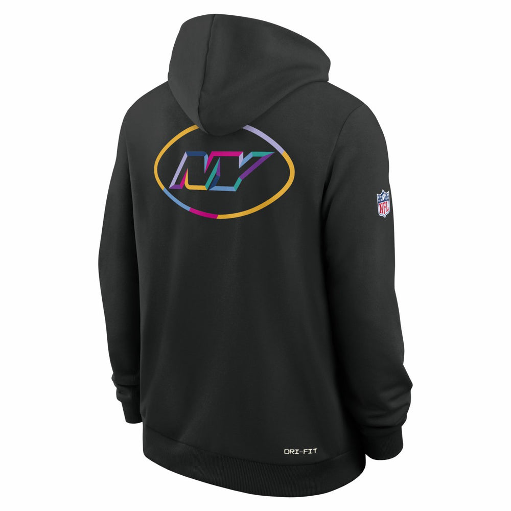 New York Jets 2025 NFL Crucial Catch Sideline Standard Issue Dri-FIT Hoodie - Black sale