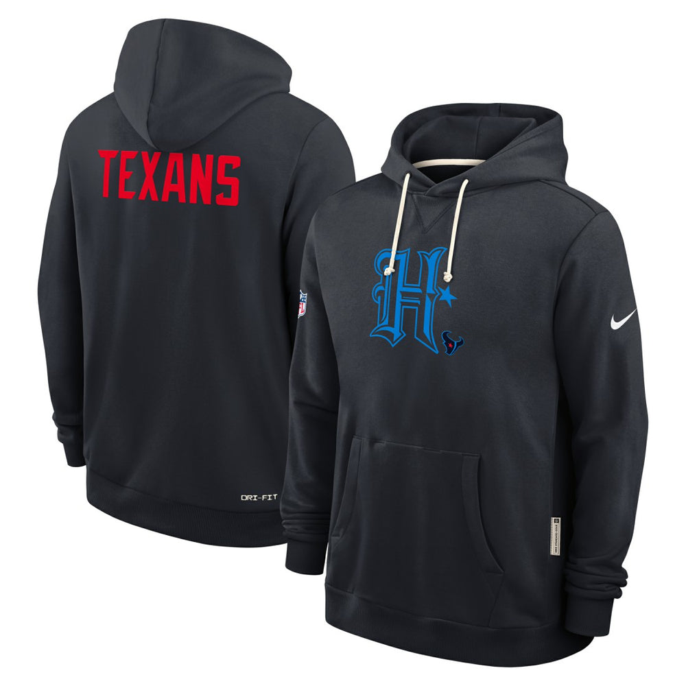 Houston Texans Sideline Standard Issue Alt 2 Dri-FIT Hoodie - Navy sale