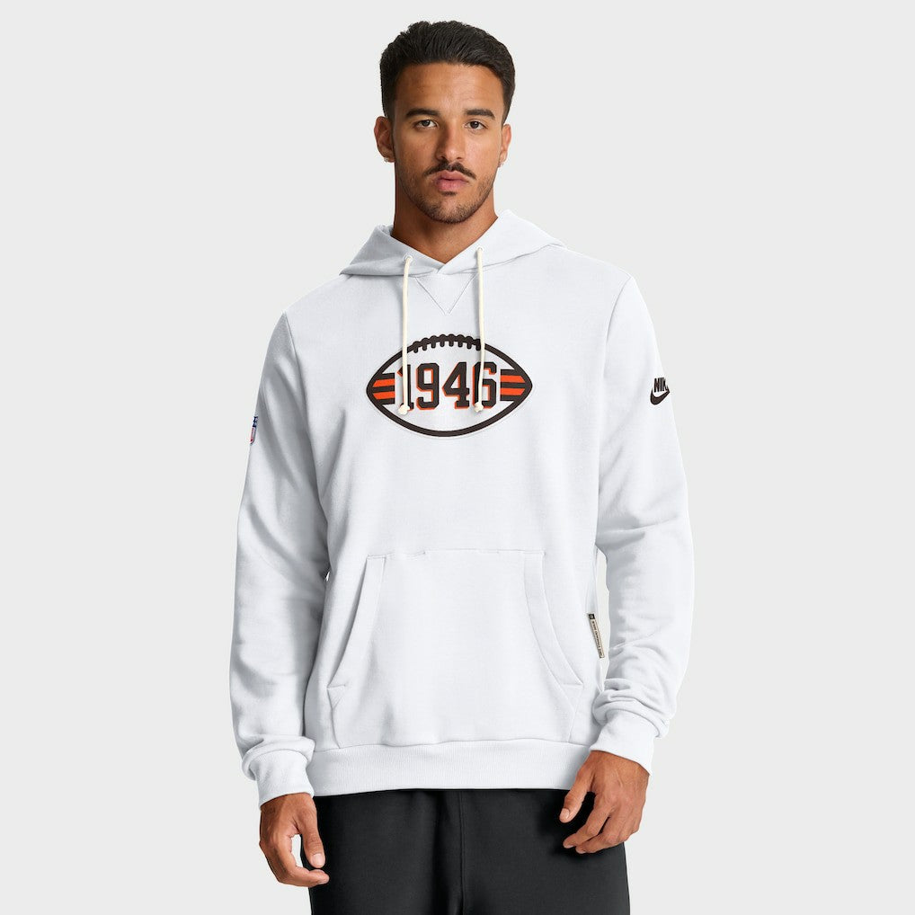 Cleveland Browns Sideline Standard Issue Alt 2 Dri-FIT Hoodie - White discount