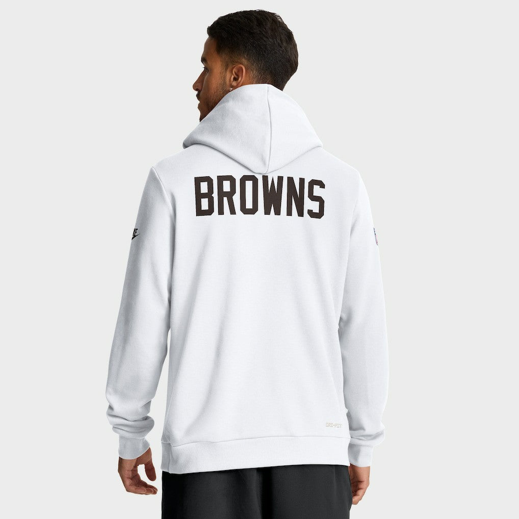 Cleveland Browns Sideline Standard Issue Alt 2 Dri-FIT Hoodie - White discount