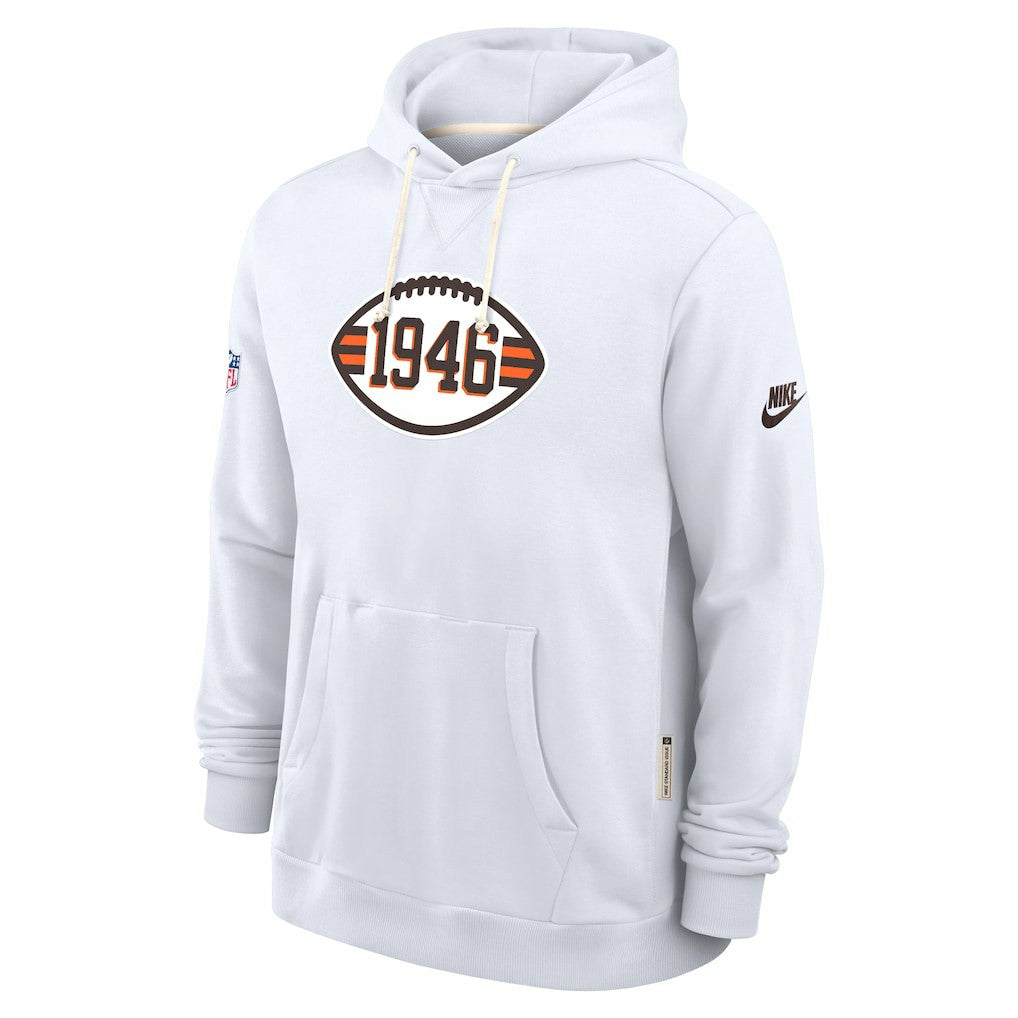 Cleveland Browns Sideline Standard Issue Alt 2 Dri-FIT Hoodie - White discount