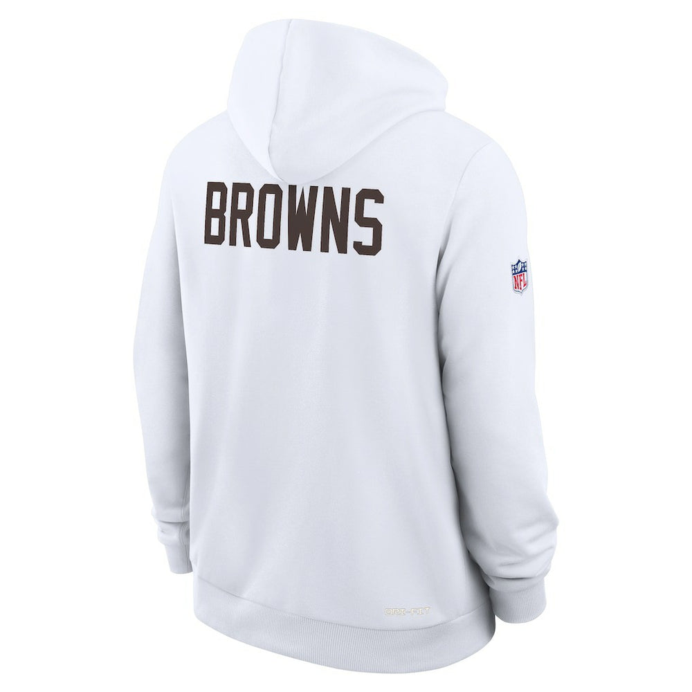 Cleveland Browns Sideline Standard Issue Alt 2 Dri-FIT Hoodie - White discount