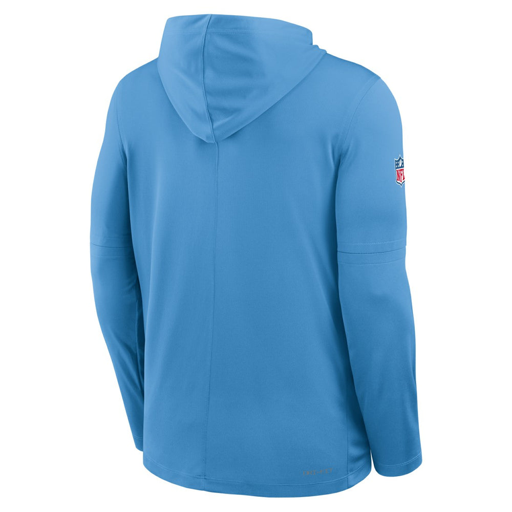 Tennessee Titans Sideline Oilers Throwback Dri-FIT Long Sleeve Hoodie T-Shirt - Light Blue for sale