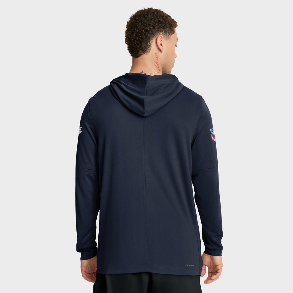 Green Bay Packers The 1923 Classic Pass Accuracy Dri-FIT Long Sleeve Hoodie T-Shirt - Navy for sale