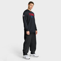 Houston Texans Sideline Pass Accuracy Dri-FIT Long Sleeve Hoodie T-Shirt  - Blue online