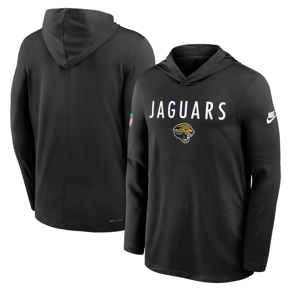 Jacksonville Jaguars Sideline Pass Accuracy Dri-FIT Long Sleeve Hoodie T-Shirt  - Black sale