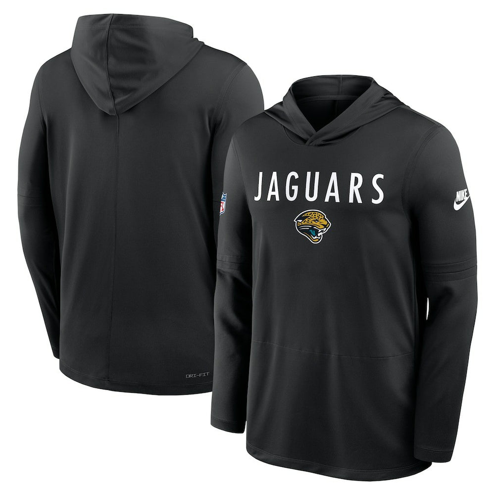 Jacksonville Jaguars Sideline Pass Accuracy Dri-FIT Long Sleeve Hoodie T-Shirt  - Black sale