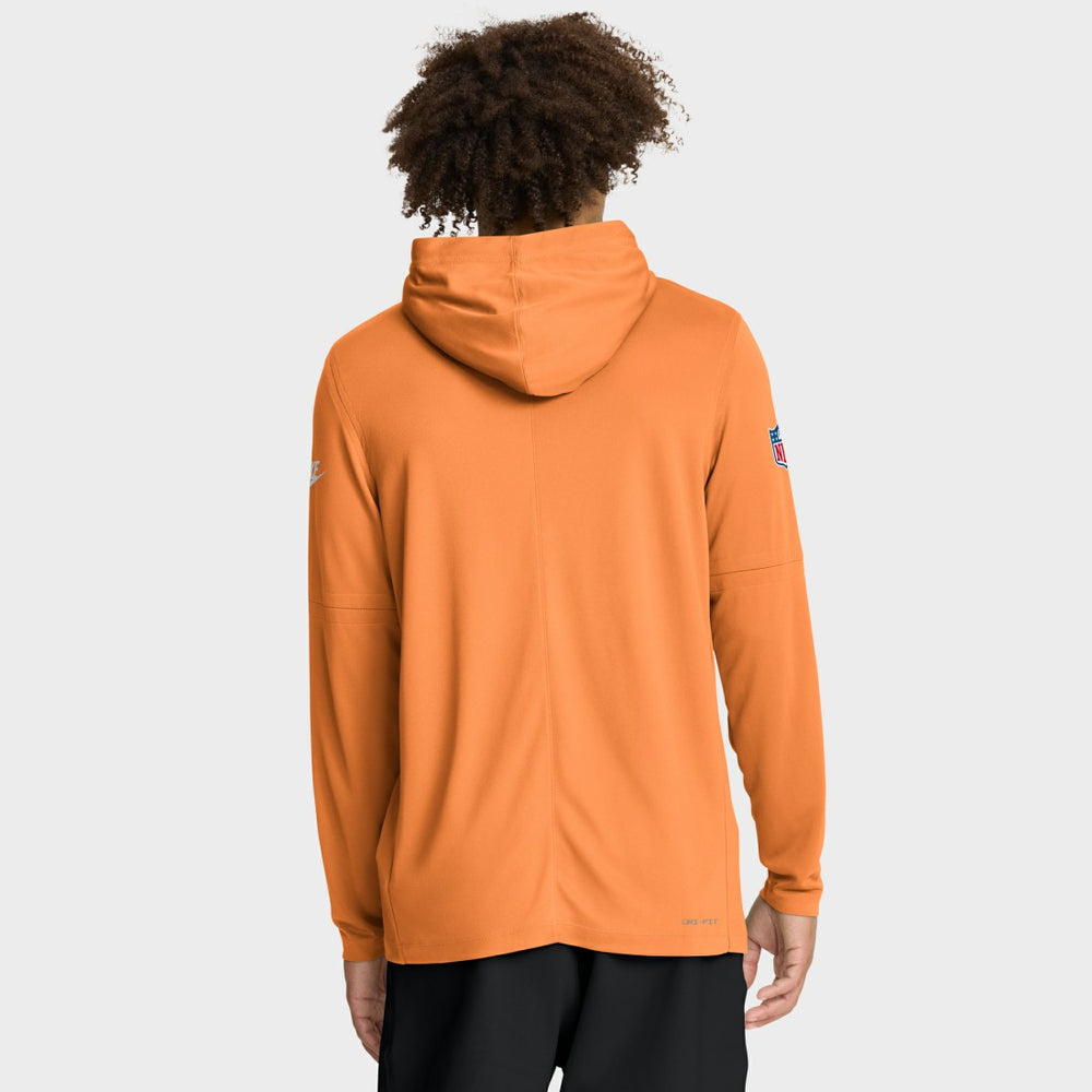 Tampa Bay Buccaneers Sideline Pass Accuracy Dri-FIT Long Sleeve Hoodie T-Shirt - Orange discount