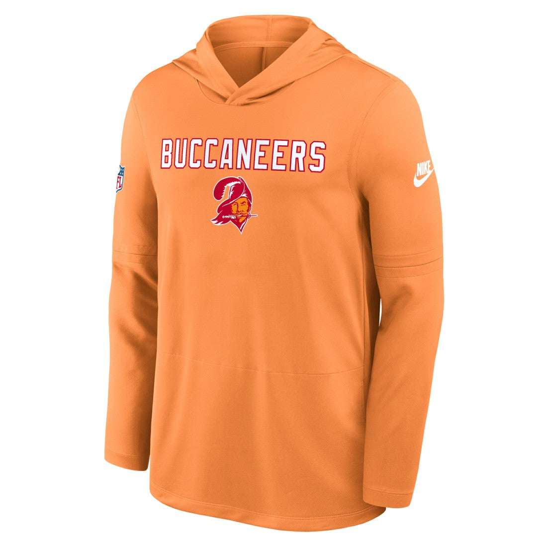Tampa Bay Buccaneers Sideline Pass Accuracy Dri-FIT Long Sleeve Hoodie T-Shirt - Orange discount