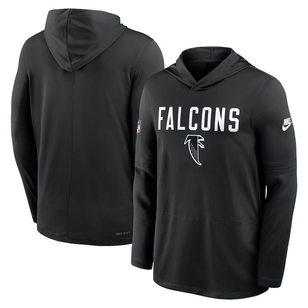 Atlanta Falcons Sideline Pass Accuracy Dri-FIT Long Sleeve Hoodie T-Shirt - Black online
