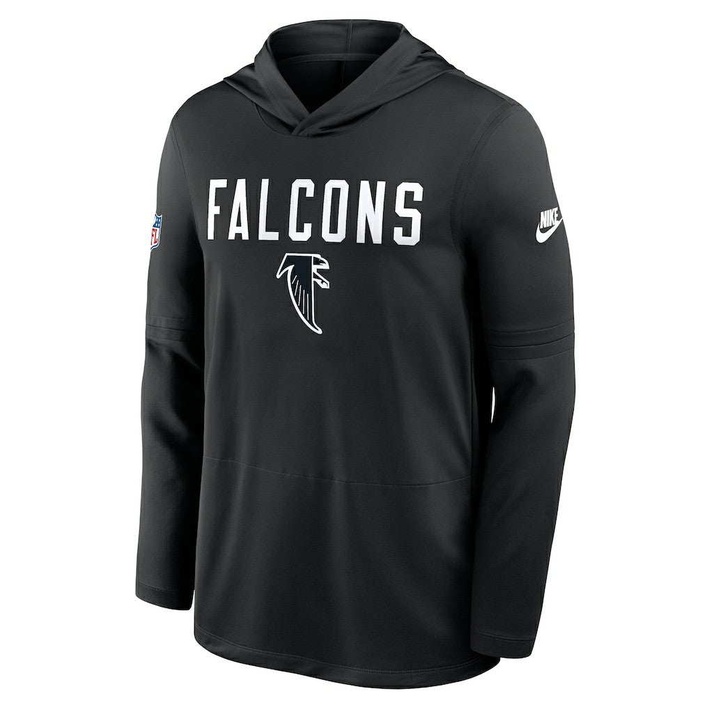 Atlanta Falcons Sideline Pass Accuracy Dri-FIT Long Sleeve Hoodie T-Shirt - Black online