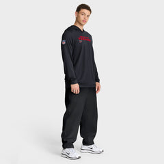 Houston Texans Sideline Pure Fury Performance Long Sleeve Hoodie T-Shirt - Navy online