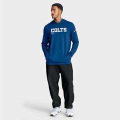 Indianapolis Colts Sideline Pure Fury Performance Long Sleeve Hoodie T-Shirt - Royal for sale