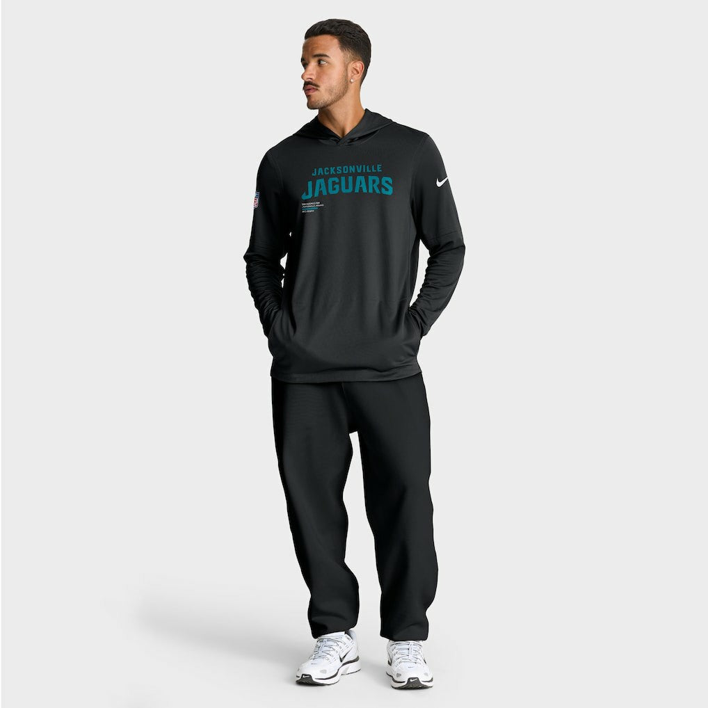 Jacksonville Jaguars Sideline Pure Fury Performance Long Sleeve Hoodie T-Shirt - Black outlet