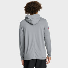 Detroit Lions Sideline Pure Fury Performance Long Sleeve Hoodie T-Shirt - Gray sale