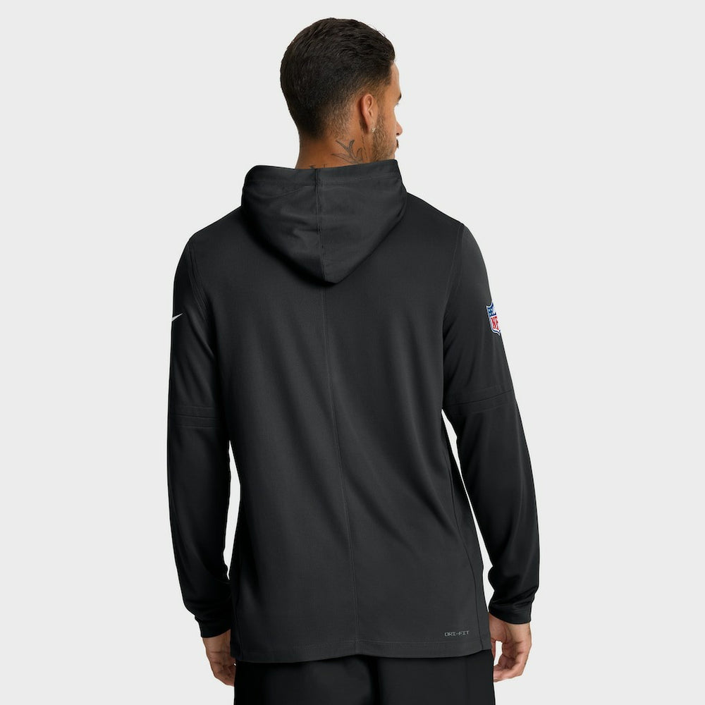 Las Vegas Raiders Sideline Pure Fury Performance Long Sleeve Hoodie T-Shirt - Black online