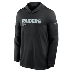 Las Vegas Raiders Sideline Pure Fury Performance Long Sleeve Hoodie T-Shirt - Black online