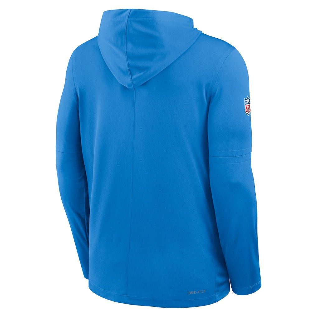 Los Angeles Chargers Sideline Pure Fury Performance Long Sleeve Hoodie T-Shirt - Powder Blue sale