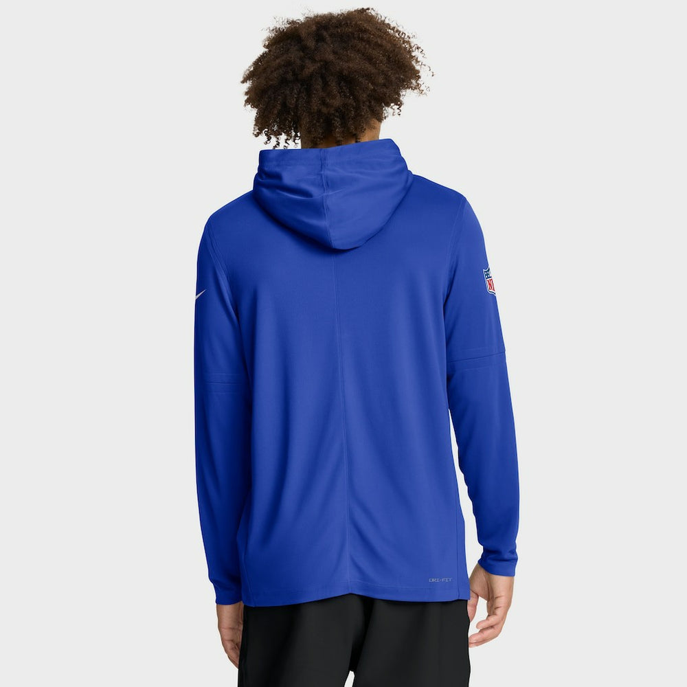 Los Angeles Rams Sideline Pure Fury Performance Long Sleeve Hoodie T-Shirt - Royal sale
