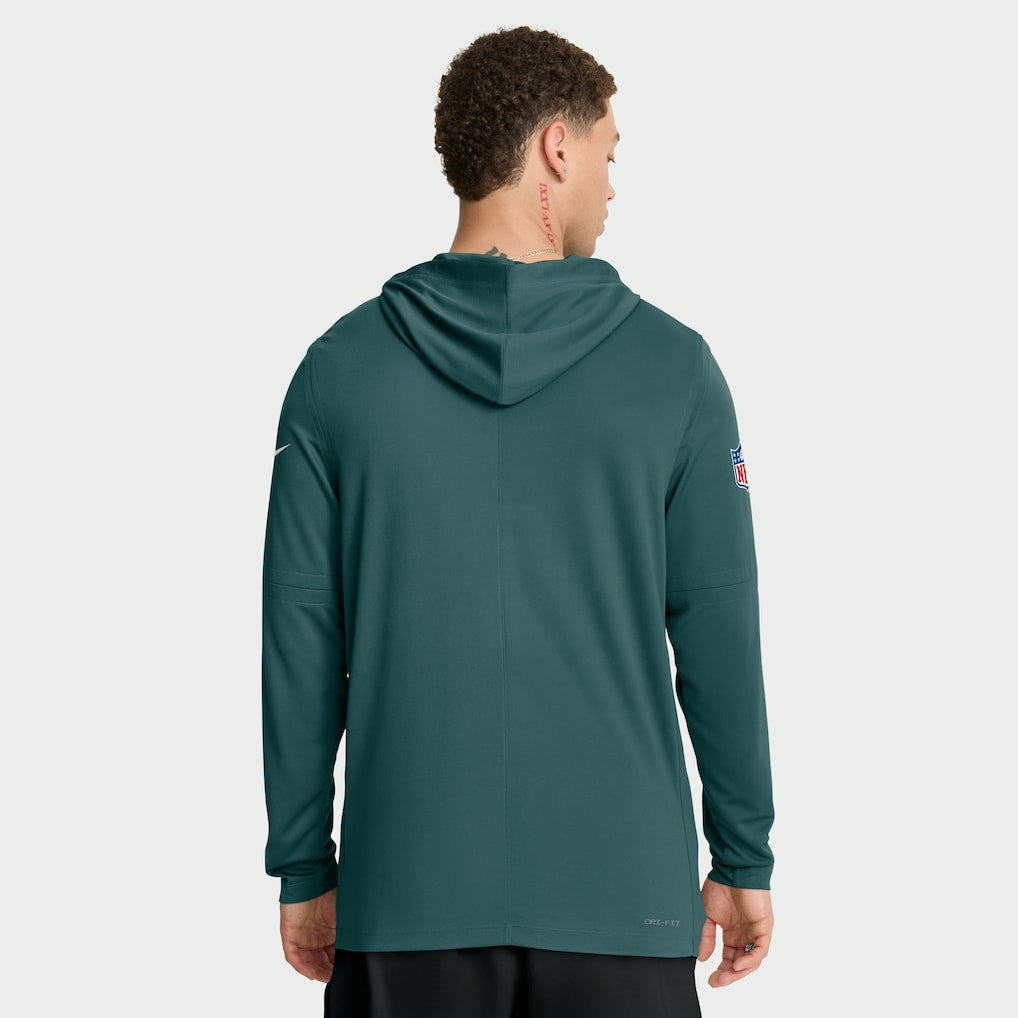 Philadelphia Eagles Sideline Pure Fury Performance Long Sleeve Hoodie T-Shirt - Green online