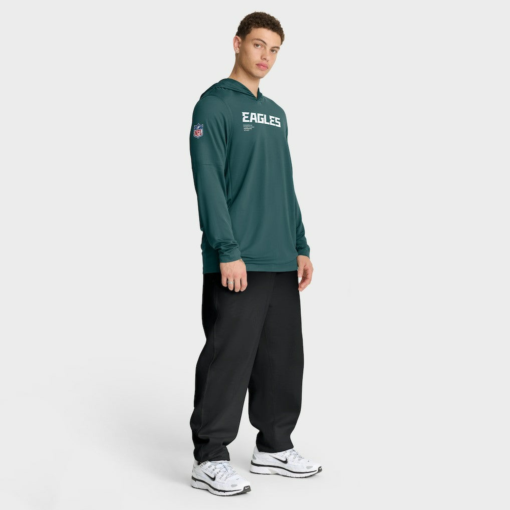 Philadelphia Eagles Sideline Pure Fury Performance Long Sleeve Hoodie T-Shirt - Green online