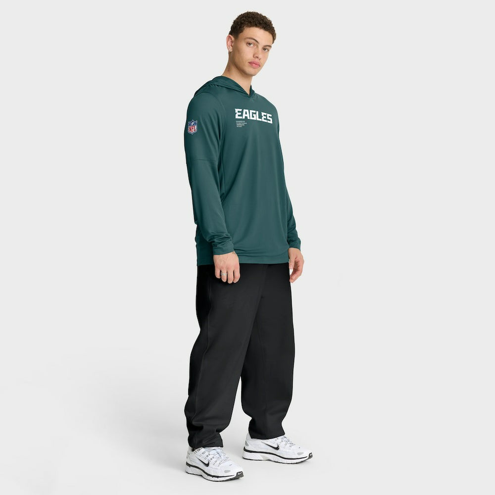 Philadelphia Eagles Sideline Pure Fury Performance Long Sleeve Hoodie T-Shirt - Green online