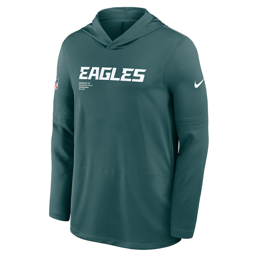 Philadelphia Eagles Sideline Pure Fury Performance Long Sleeve Hoodie T-Shirt - Green online