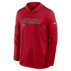 Tampa Bay Buccaneers Sideline Pure Fury Performance Long Sleeve Hoodie T-Shirt - Red for sale