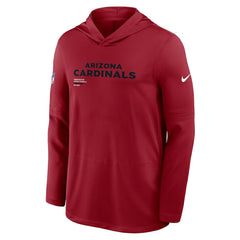 Arizona Cardinals Sideline Pure Fury Performance Long Sleeve Hoodie T-Shirt - Cardinal sale
