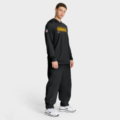 Washington Commanders Sideline Pure Fury Performance Long Sleeve Hoodie T-Shirt - Black for sale
