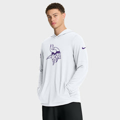 Minnesota Vikings Sideline Option Read Dri-FIT Long Sleeve Hoodie T-Shirt  - White online