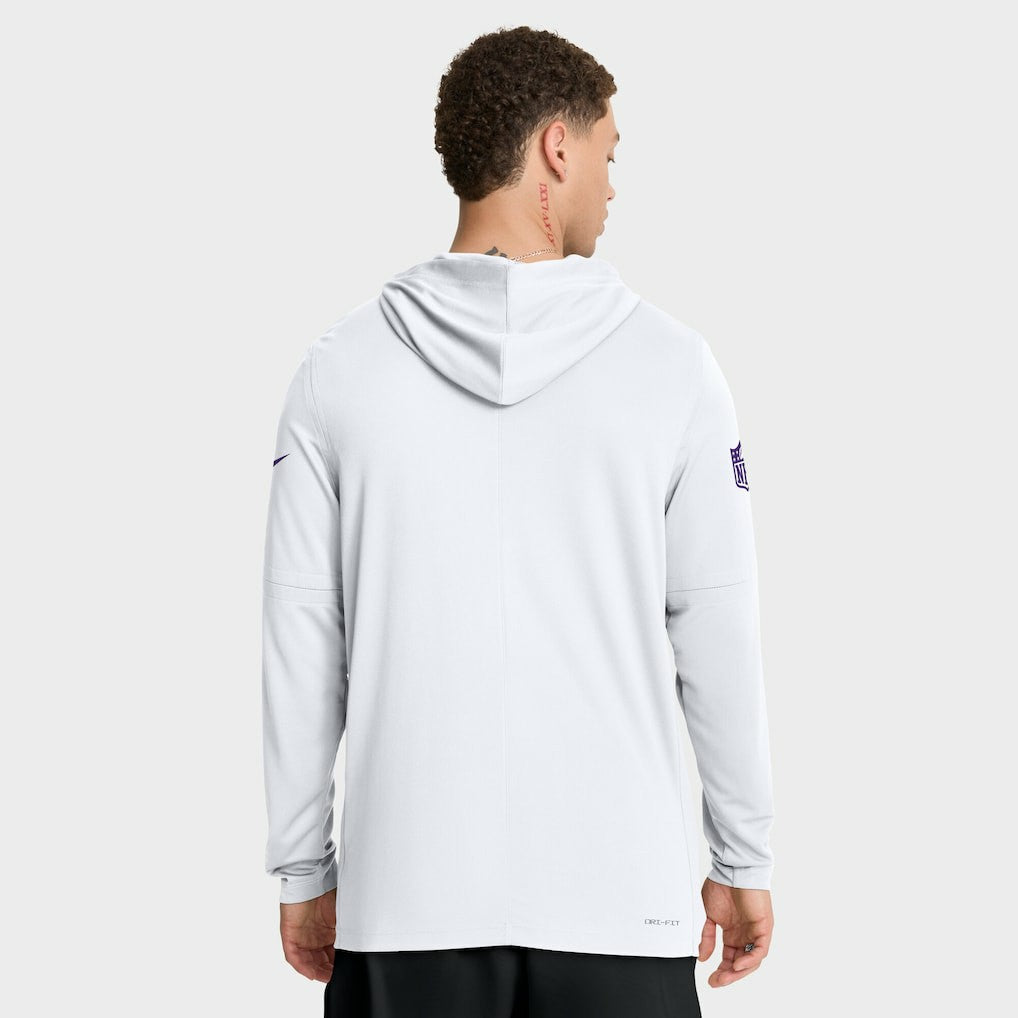Minnesota Vikings Sideline Option Read Dri-FIT Long Sleeve Hoodie T-Shirt  - White online