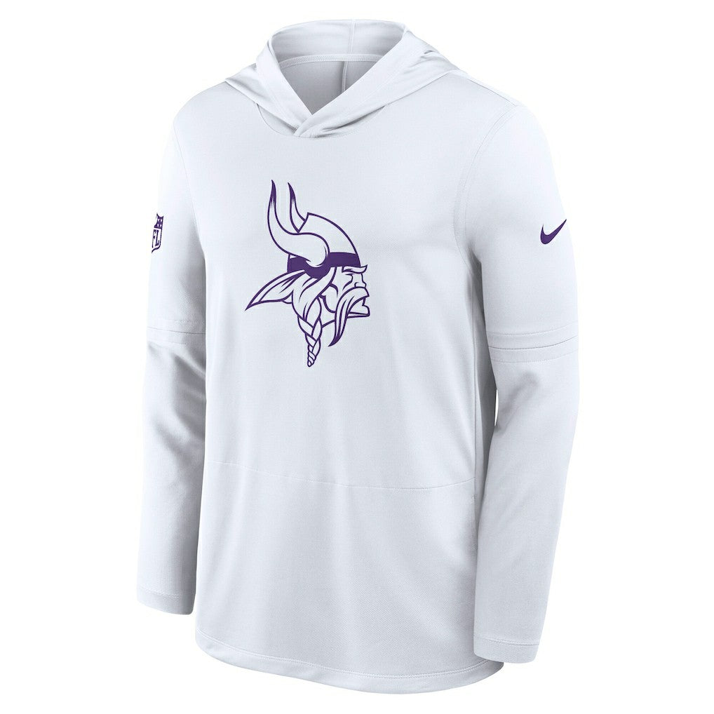 Minnesota Vikings Sideline Option Read Dri-FIT Long Sleeve Hoodie T-Shirt  - White online
